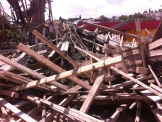 بالصور :سقوط بناية في دالية الكرمل واصابة ثلاثة اشخاص